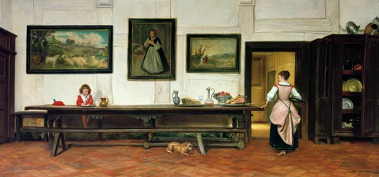 Interior of a dining hall